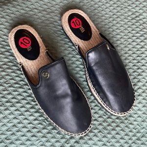 Brand new black leather slip on Michael Kors